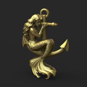 Mermaid on anchor