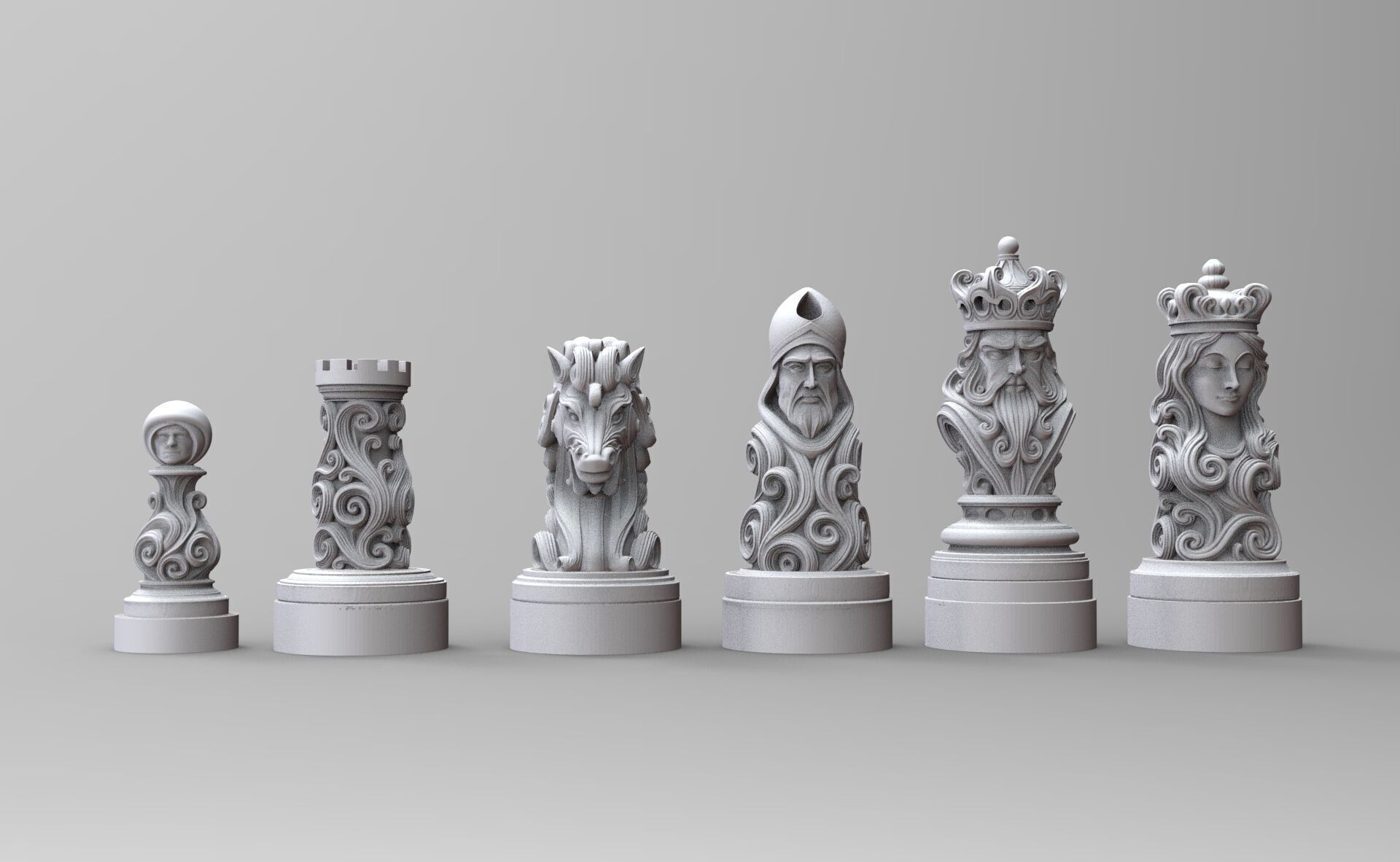 pawn knight bishop rook queen king